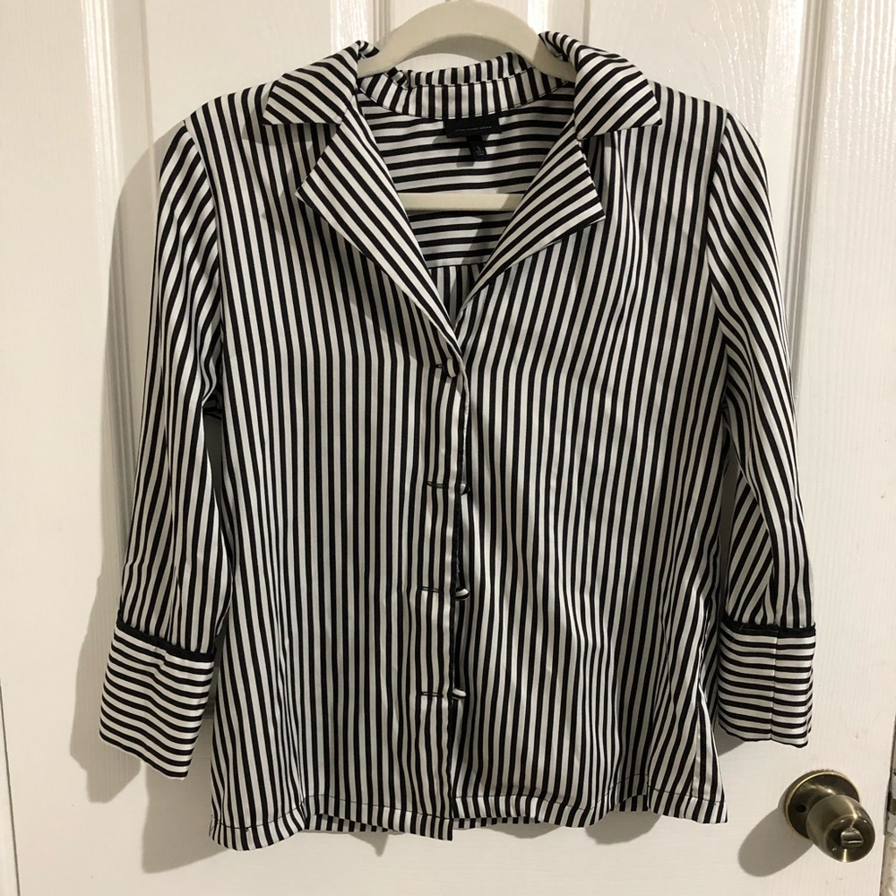 Who what wear button down satin shirt